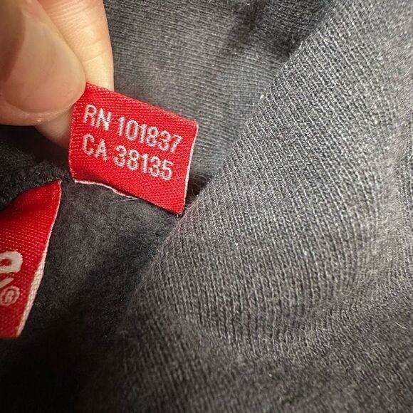 Supreme Size Medium Patent Leather Chenille Arc Logo Hoodie Black Sweatshirt - Picture 4 of 10